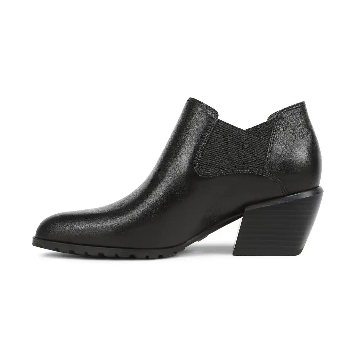 Bethany Heeled Ankle Boot Black Leather