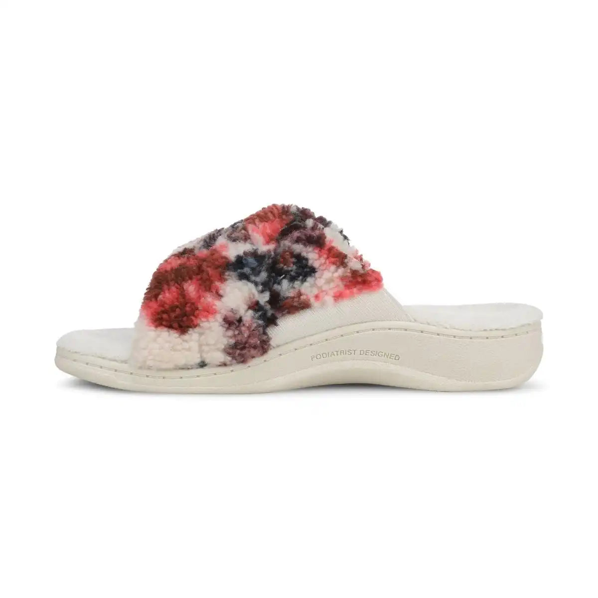 Relax II Slippers Ivory Floral Shearling